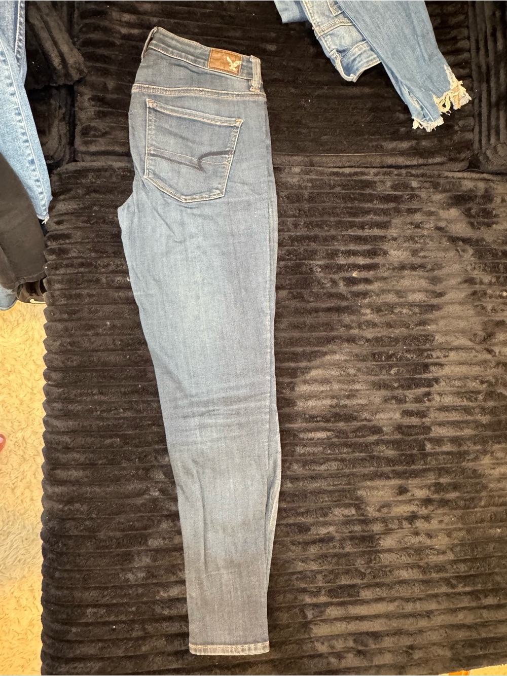 American Eagle Hi-Rise Jegging Blue Wash Super Stretch Skinny Jeans